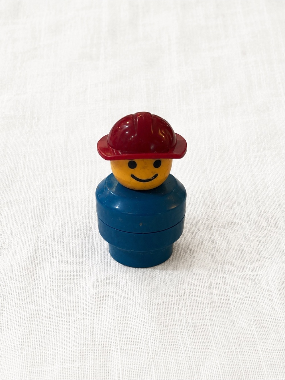 Vintage Fisher-Price Little People Firefighter Figure Red Helmet